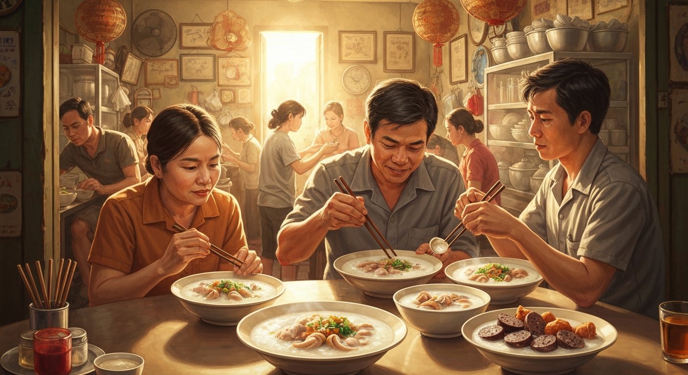 짜오 롱 바욷 (Chao long ba Ut - 순대죽 )