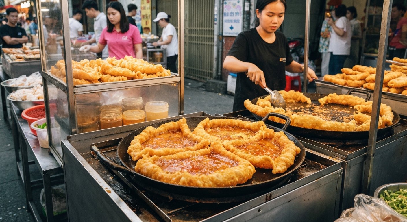 호치민의 맛집인 봇치엔 반탄 (Bot chien Van Thanh)