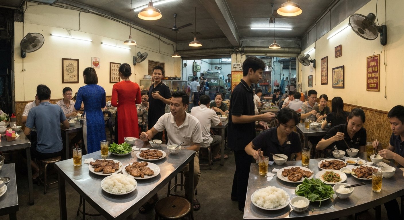 돼지갈비 껌승 응우옌 반꾸 Cơm tấm Ba Ghiền - 84 Đặng Văn Ngữ