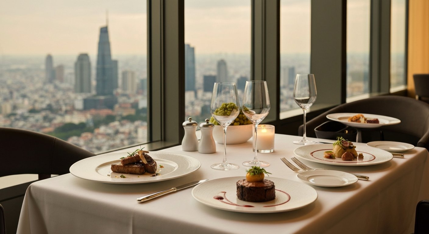Truffle Restaurant - 랜드마크 81의 73층에 위치한 고급 유러피안 레스토랑