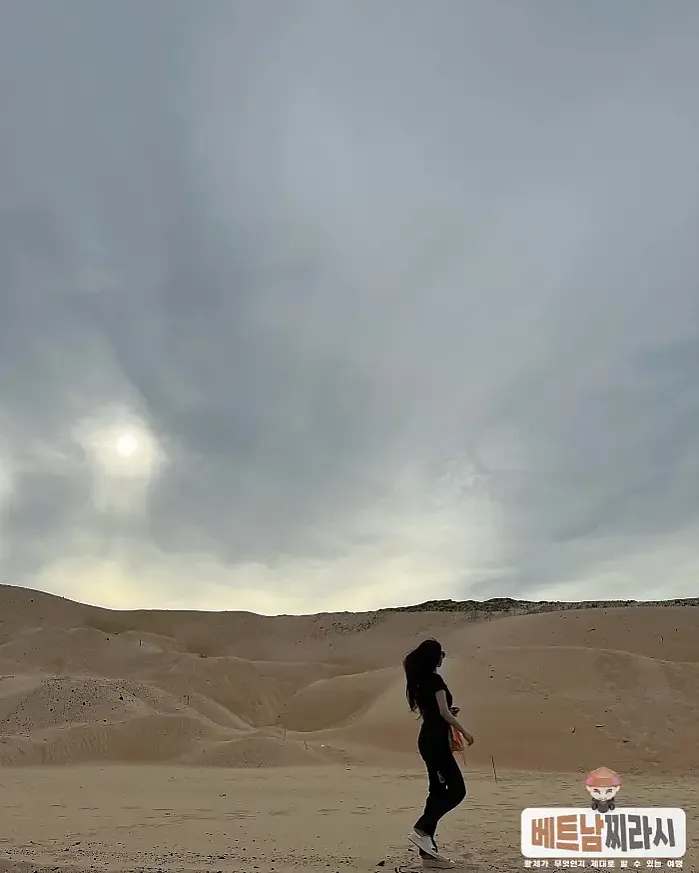 Hồ Tràm Strip 1월 16일 앞은 바다 뒤는 사막?