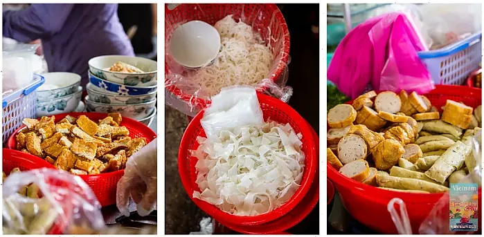 Bún Riêu Cô Yến의 바싹한 튀김 두부