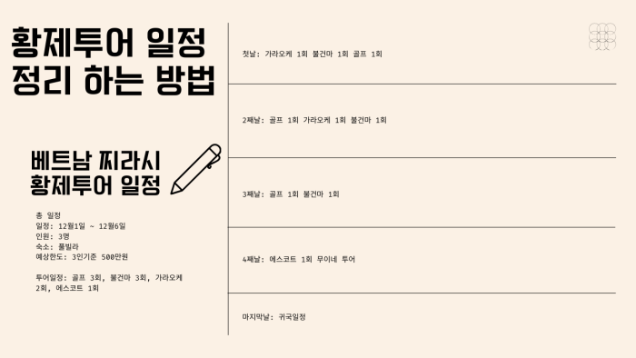 베트남찌라시 호치민 황제투어 가이드 