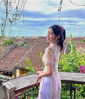 맞춤 아오자이 입구 제대로 다낭 즐겼당 베트남 호이안 7월 2일