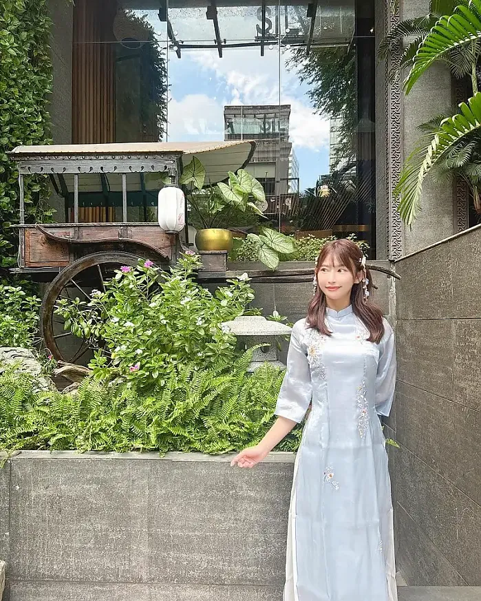 벤타인 마켓에서 산 아오자이 @reicheru219