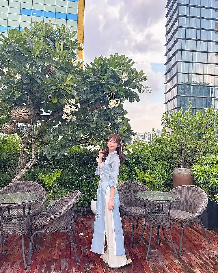 벤타인 마켓에서 산 아오자이 @reicheru219