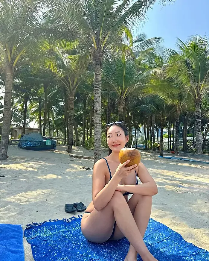 아름다운 해변해서 태닝 instagram for _yum.fit